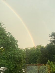 rainbow over Faculty Drive