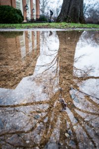 puddle on the Mag quad