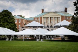 Tents on the Mag Patio and Manchester Plaza (aka Mag Quad)