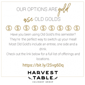 Old Gold meal education