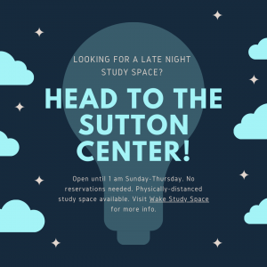 Sutton Center Study Space flyer