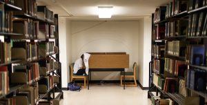 Wake Forest students study in the Z. Smith Reynolds Library during final exam week on Wednesday, December 12, 2012.