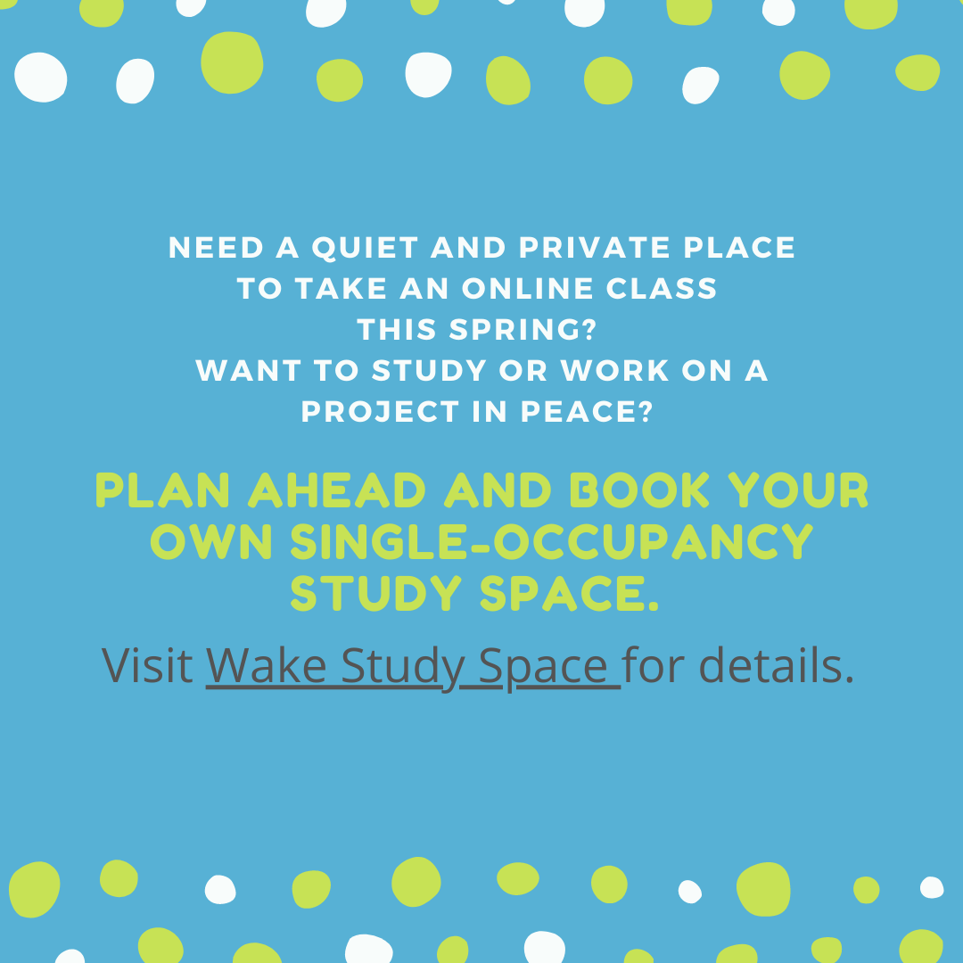 Wake Study Space website