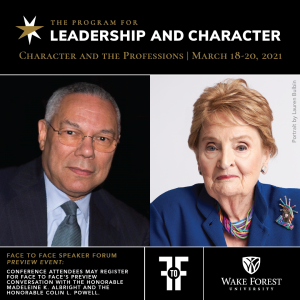 Madeleine Albright and Colin Powell