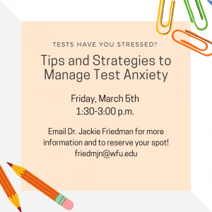 Managing Test Anxiety workshop 3.5.21