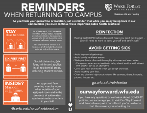 Return to Residence hall guidelines