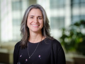 Rebecca Alexander, the Director for Academic Programming at Wake Downtown and Professor of Chemistry, poses at the Wake Downtown campus on Thursday, February 28, 2019.