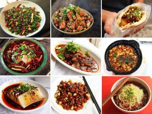 Sichuan food dishes