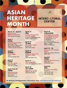 Asian Heritage Month 2021 events calendar