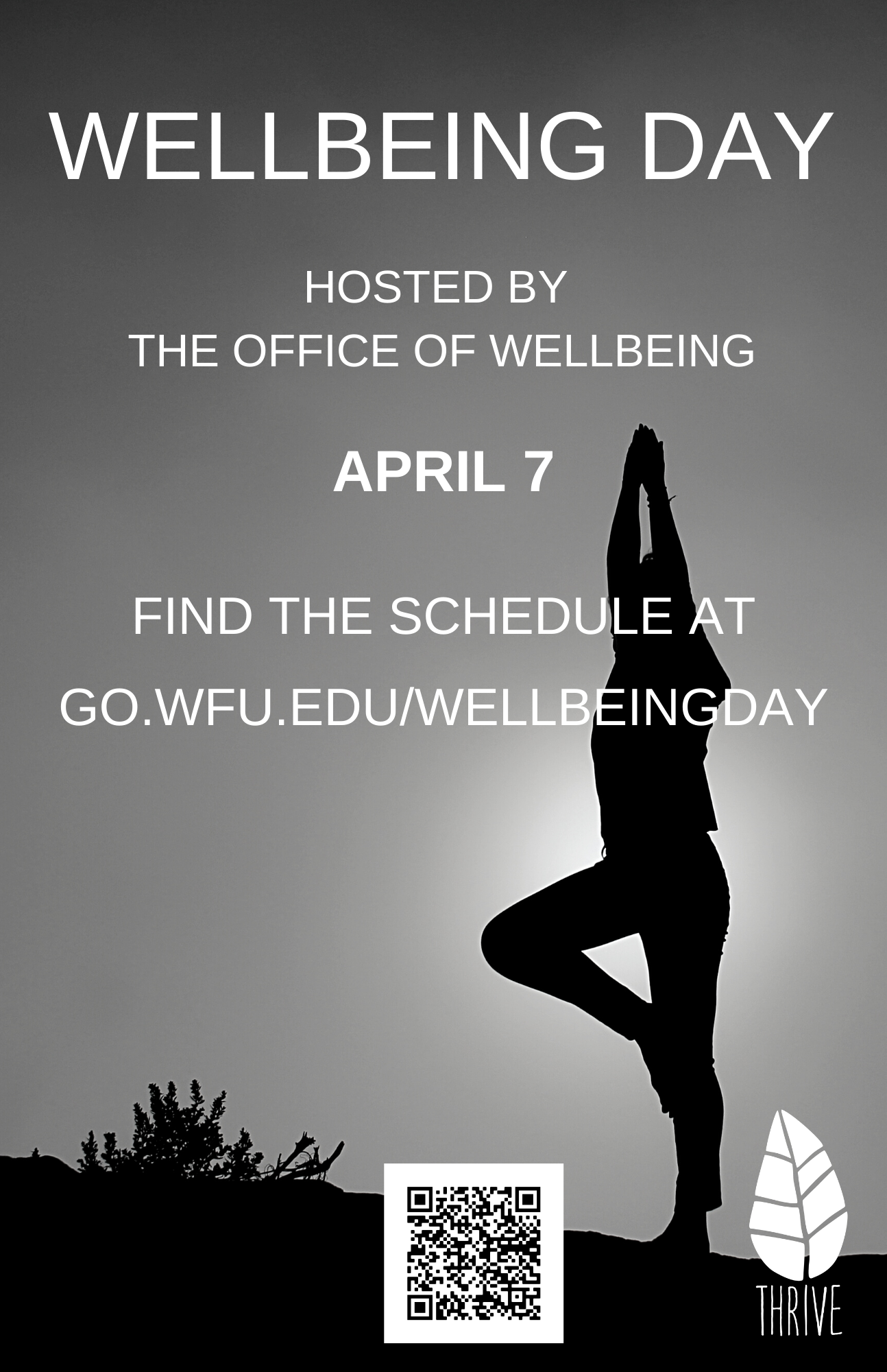 Wellbeing day schedule for 4/7/21