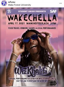 wakechella flyer with Wiz Khalifa