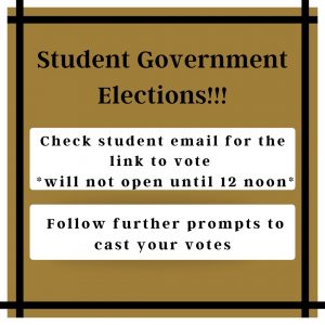 Student Government elections flyer