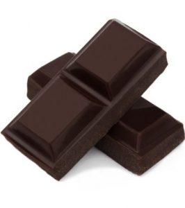 square of dark chocolate