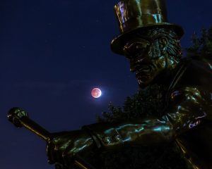 A total eclipse of the moon was visible from BB&T Field on Wednesday, October 8, 2014.