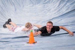 Teams of new Wake Forest students compete in the adventure race Pros Versus Joes during orientation on Friday, August 23, 2013.