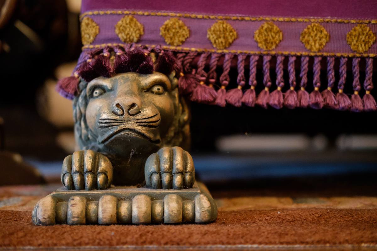 A detail view of the sofa feet in Reynolda House Museum of American Art, photographed on Monday, February 27, 2017.