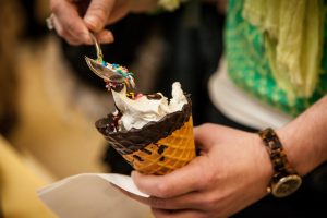 Wake Forest celebrates its 179th birthday with an ice cream party in Reynolda Hall on Friday, February 8, 2013.