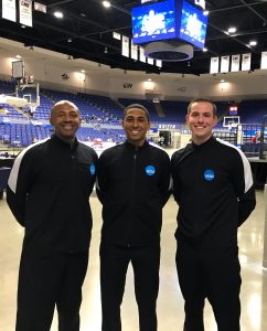 Gregory Deverson of Campus Recreation in his role as NCAA referee