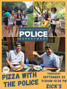 Pizza with the Police poster