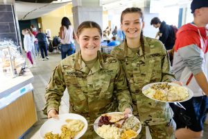ROTC cadets enjoy Pitsgiving