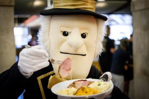 Wake Forest holds Pitsgiving, the annual Thanksgiving meal in the main cafeteria that the students call the “Pit,”,  on the campus of Wake Forest University on Thursday, November 18, 2021.