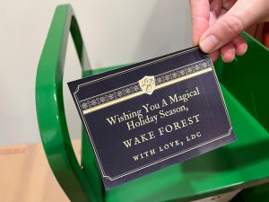 The Library Decorating Committee wishes you a magical holiday season