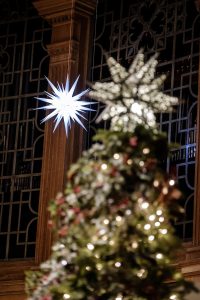 Wake Forest University holds its annual Lovefeast Christmas ceremony in Wait Chapel on Sunday, December 5, 2021. 
