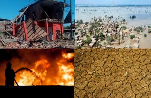 examples of natural disasters- earthquakes, fires, droughts