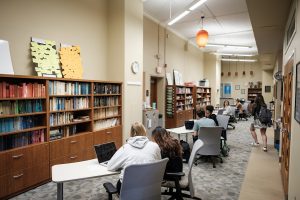 Wake Forest students tutor their colleagues at the Writing Center in the Z. Smith Reynolds Library on Monday, March 2, 2020.