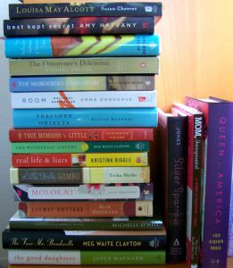 books on a nightstand