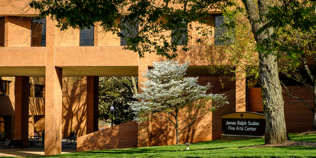 Scales Fine Arts Center on the campus of Wake Forest University, Thursday, April 12, 2018.