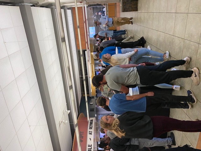 the back of the buffet line
