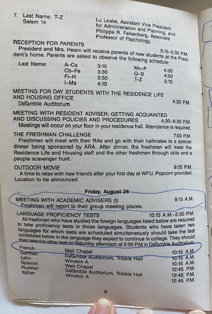 Old School Orientation | Parents & Families