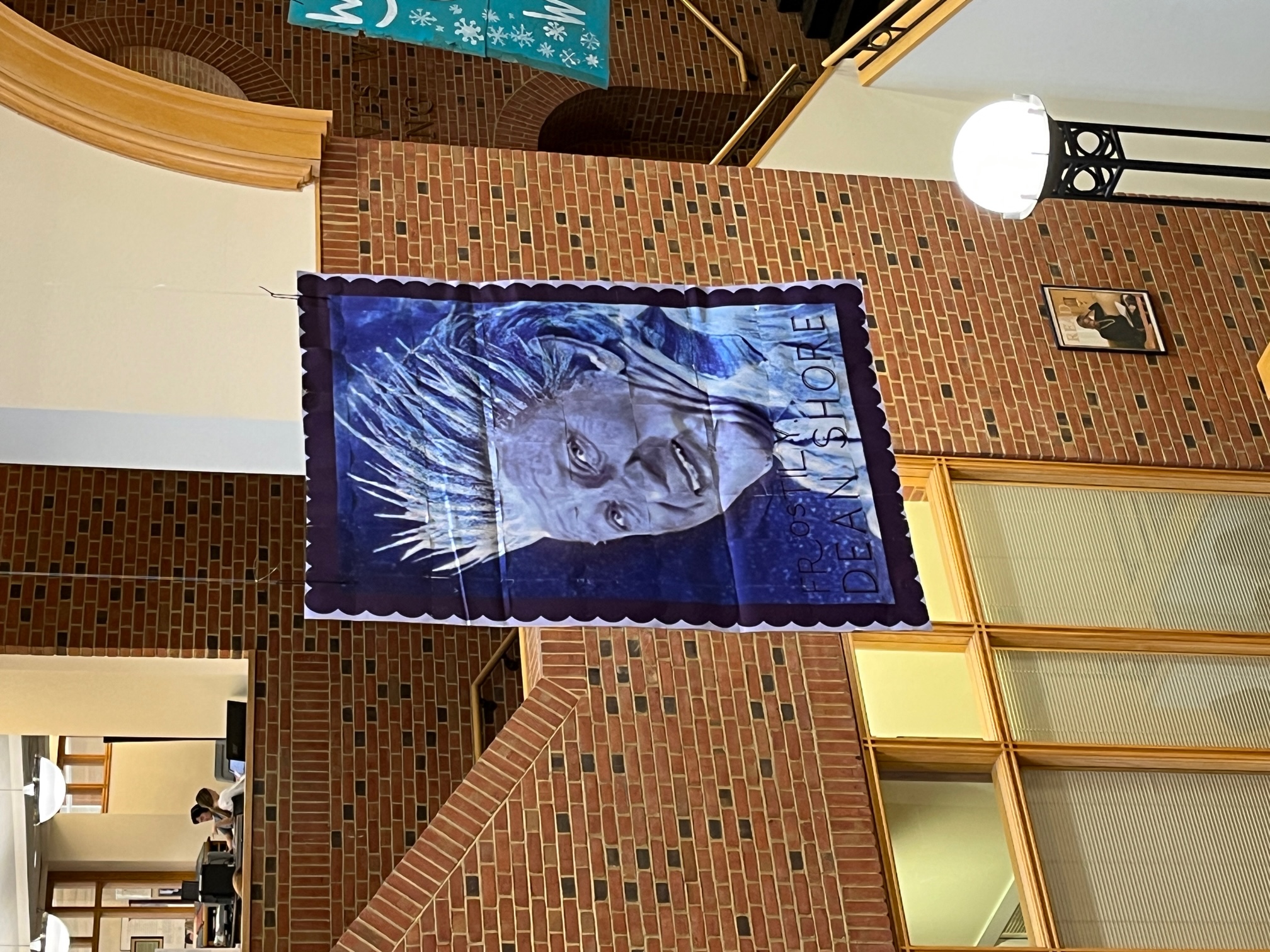 Library Decorating Committee finals posters - Dean Shore as Frosty