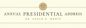 header graphic announcing the President's Address