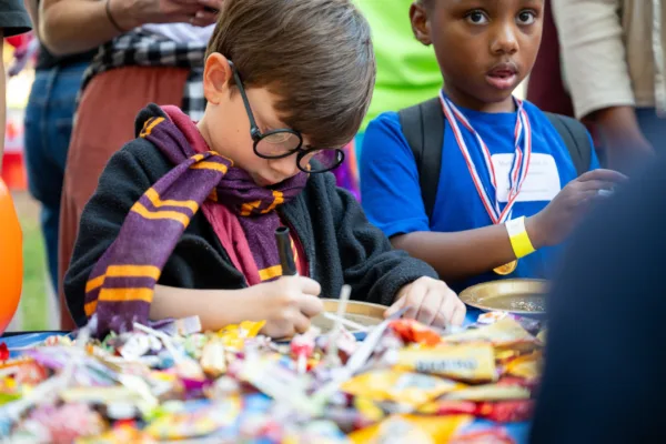 a young Harry Potter attends project Pumpkin