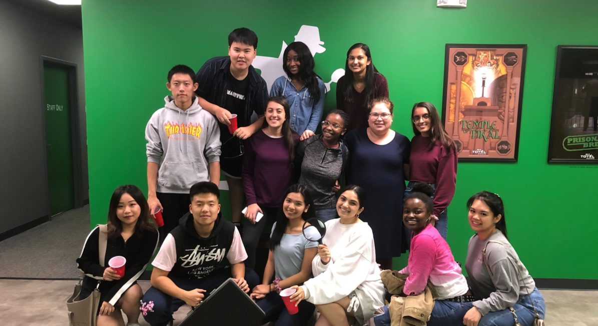 Global Village Students at Escape Room