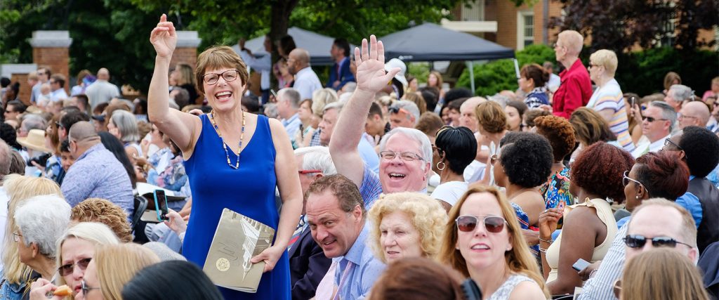 Families celebrate during Wake Forest Commencement