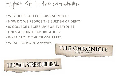 Higher Ed in the crosshairs