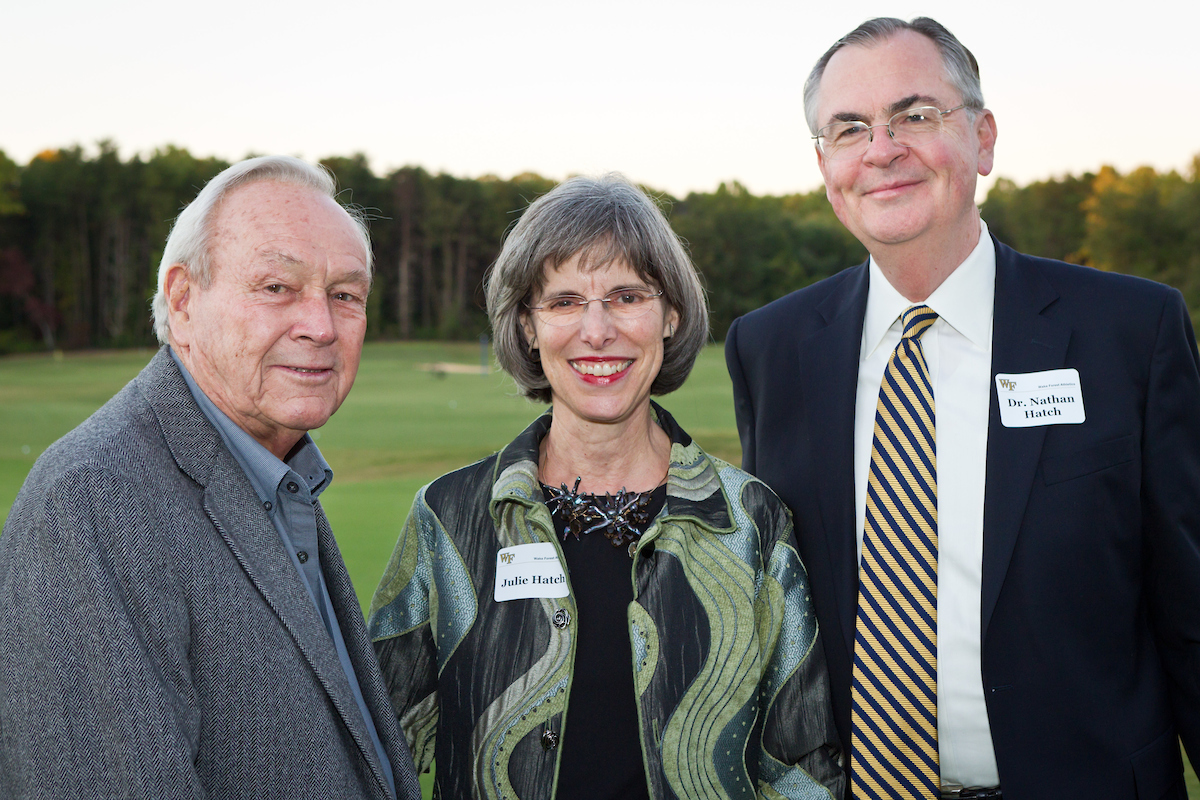 Arnold Palmer, Julie Hatch and Nathan Hatch