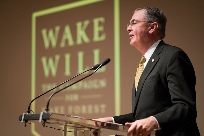 Wake Forest University hosts a reception and dinner at the North Carolina Museum of Art in Raleigh to introduce the Wake Will capital campaign on Wednesday, May 7, 2014.