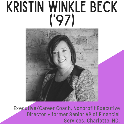 Headshot of Kristin WInkle Beck, alumna who is smiling .