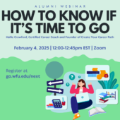 Alumni Webinar: How to Know If It's Time to Go, February 4th, 2025