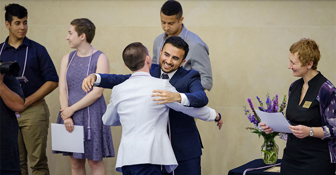 Wake Forest hosts its fourth annual Lavender Graduation for LGBTQ students and allies in Farrell Hall