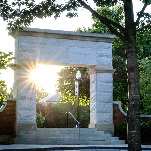 The Arch on the Wake Forest campus