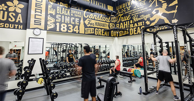 Workout facilities in Reynolds Gym