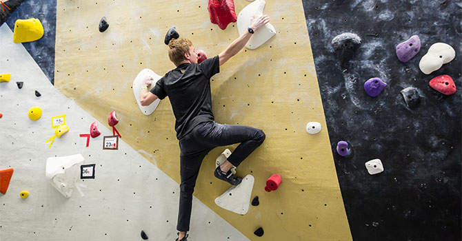 Climbing wall at Wake Forest