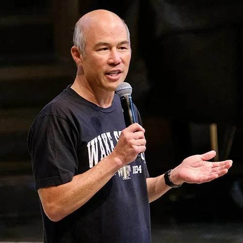 OPCD Vice President Andy Chan gives his remarks during Orientation.