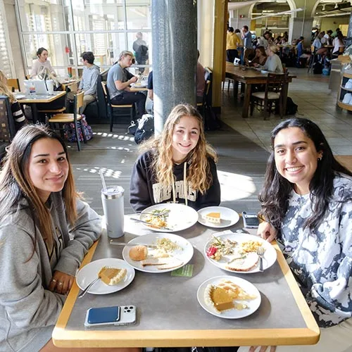 Students enjoying Pitsgiving at The Pit
