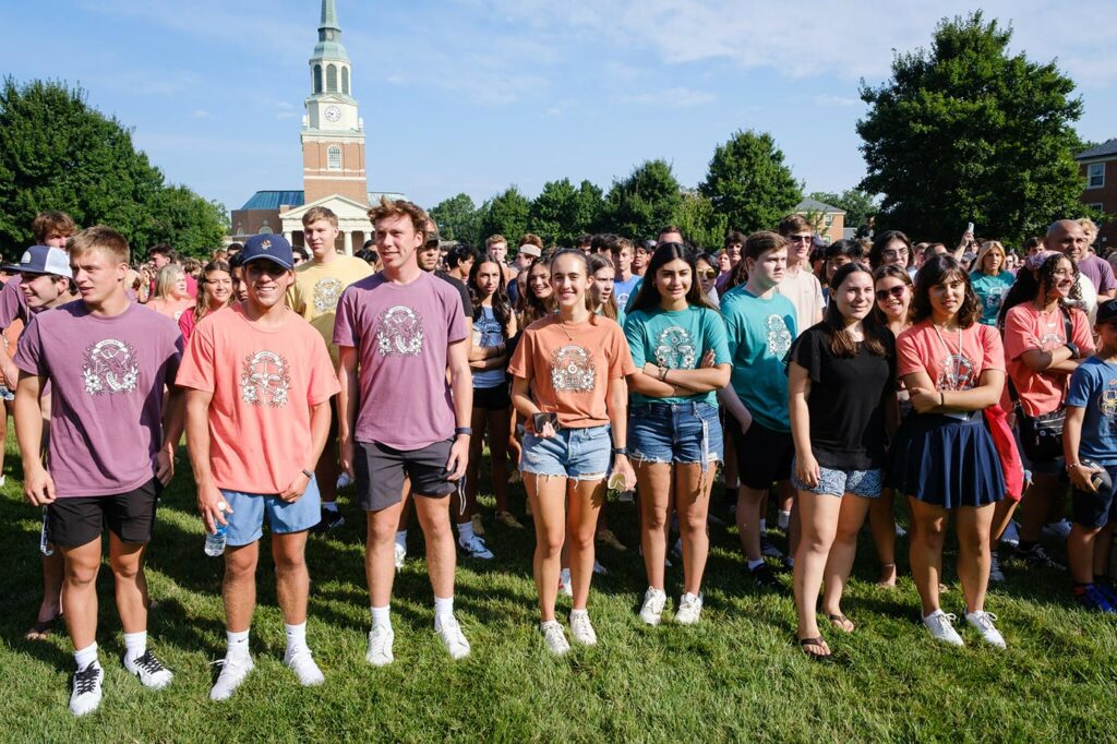 New students participate in New Deac week.